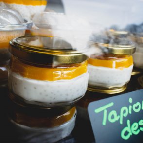 Topioka ar mango mērci